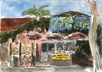 Hide Away Cafe in Solana Beach, California
