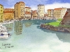 Livorno canals, Italy